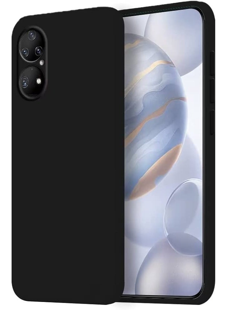Protective Cover For Huawei P50 Pro , Slim  Fit Soft Back TPU Case Flexible Silicone Cover Compatible For Huawei P50 Pro - Black